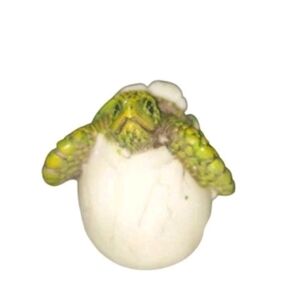 Mini Sea Turtle Hatchling Egg FIgurine Sculpture